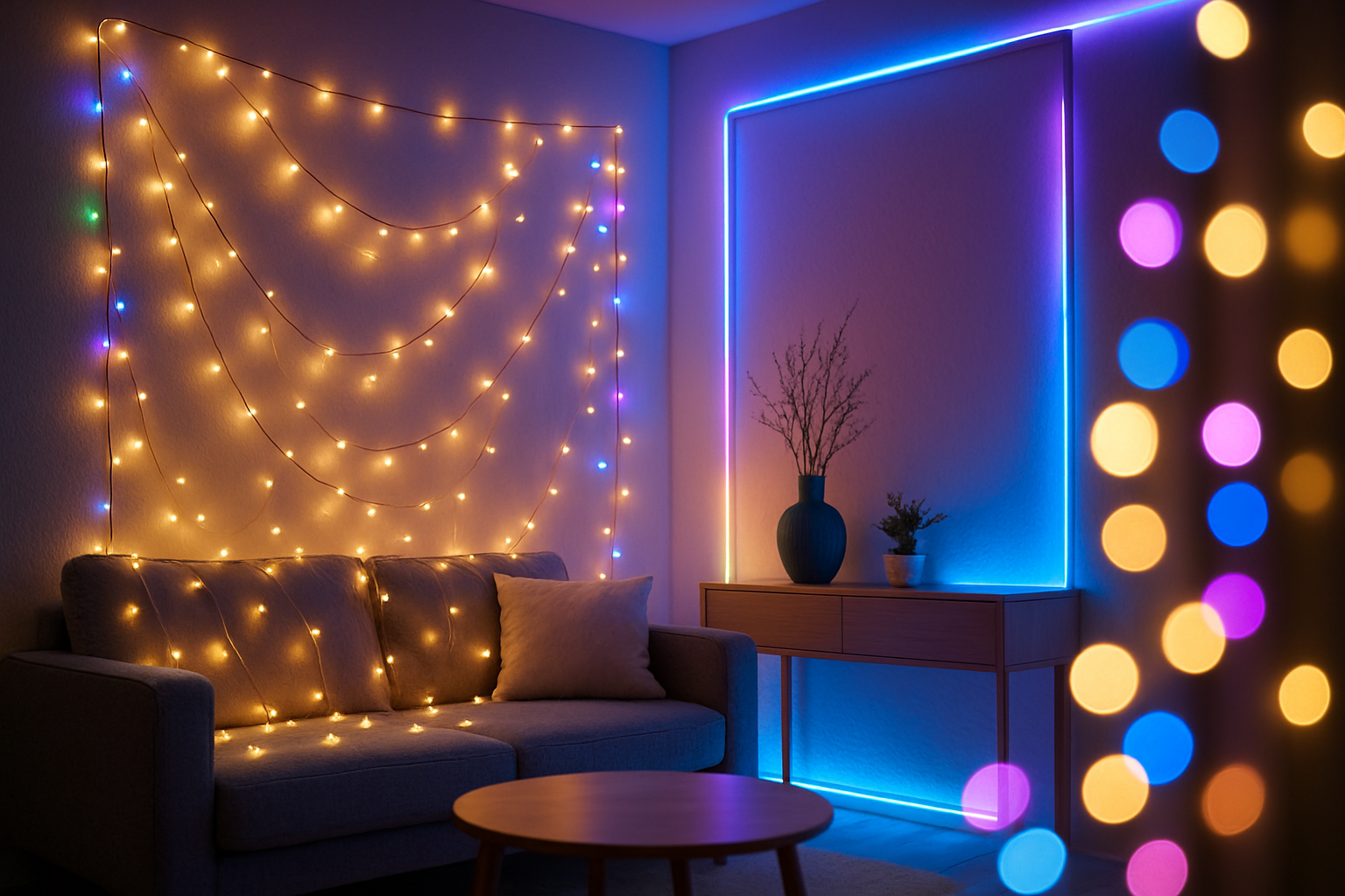led ışık dekor